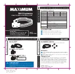 Preview for 2 page of Maximum 065-3114-8 Instruction Manual