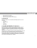 Preview for 63 page of Maximum 7855 User Manual