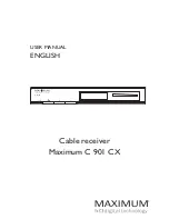 Maximum C 901 CX User Manual preview