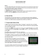 Preview for 8 page of Maximum C 901 CX User Manual