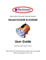 Maximum HG3200 User Manual preview