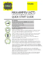 Maximum MAX-AMP RV Quick Start Manual preview