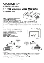 Preview for 5 page of Maximum RF-4000 Manual