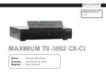 Maximum TS-3002 CX-CI User Manual preview