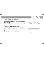 Preview for 7 page of Maximum XO-110T User Manual