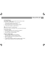 Preview for 10 page of Maximum XO-110T User Manual