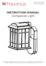 Maximus Companion Light SPL06-07A1N4-BKT Instruction Manual preview