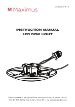 Maximus M-13DSL-840-WFL-D Instruction Manual preview