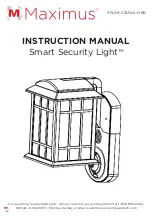 Maximus Smart Security Light SPL06-07A1W4-ORB Instruction Manual предпросмотр