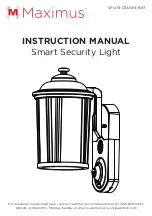 Предварительный просмотр 1 страницы Maximus SPL08-07A1W4-BKT Instruction Manual