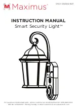 Предварительный просмотр 1 страницы Maximus SPL11-07A1W4-BKT Instruction Manual