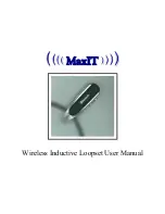 Preview for 1 page of MaxIT Wireless Inductive Loopset User Manual