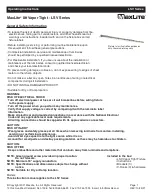 MaxLite 105687 Operating Instructions Manual предпросмотр