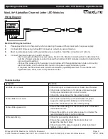 Предварительный просмотр 2 страницы MaxLite AlphaMax Series Operating Instructions