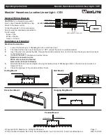 Preview for 2 page of MaxLite CID1 Operating Instructions