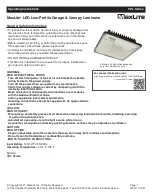 MaxLite CPL Series Operating Instructions Manual preview