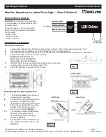 Предварительный просмотр 2 страницы MaxLite HL-AR80 Series Operating Instructions