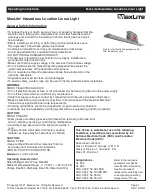 MaxLite HL-LI2440UEM0 Operating Instructions Manual предпросмотр