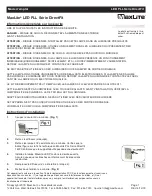 Preview for 3 page of MaxLite LED PLL DirectFit Series Operating Instructions