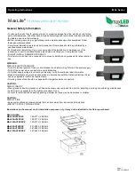 MaxLite maxLED MAL Series Operating Instructions предпросмотр