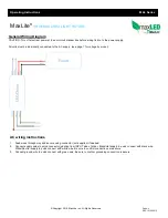 Preview for 2 page of MaxLite maxLED MAL Series Operating Instructions