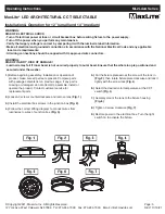 Предварительный просмотр 5 страницы MaxLite ML2LA A Series Operating Instructions Manual