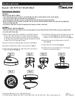 Предварительный просмотр 5 страницы MaxLite ML2LA P Series Operating Instructions Manual