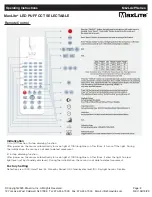 Предварительный просмотр 8 страницы MaxLite ML2LA P Series Operating Instructions Manual