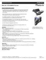 Preview for 1 page of MaxLite ModMAX 97374 Operating Instructions Manual