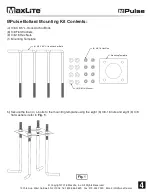 Предварительный просмотр 4 страницы MaxLite MPulse Bollard Luminaire Installation Manual