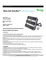 Предварительный просмотр 1 страницы MaxLite StaxMax Operating Instructions Manual