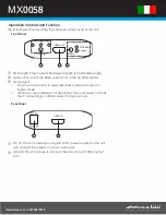 Preview for 2 page of MaxLux МХ0058 Quick Start Manual