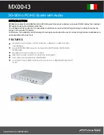 Preview for 1 page of MaxLux MX0043 Quick Start Manual