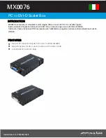 Preview for 1 page of MaxLux MX0076 Quick Start Manual