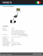 Preview for 3 page of MaxLux MX0076 Quick Start Manual