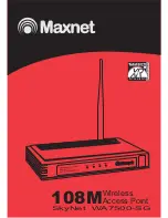 Maxnet SkyNet WA7500-SG User Manual предпросмотр