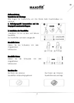 Предварительный просмотр 8 страницы MAXOfit maX-BIKE Professional MF-30 Manual