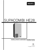 Maxol SUPACOMBI HE28 Installation & Servicing Instructions Manual предпросмотр