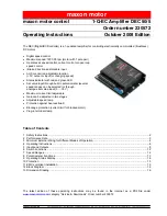 Предварительный просмотр 1 страницы maxon motor 1-Q-EC Operating Instructions Manual