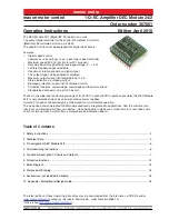 maxon motor 24/2 Operating Instructions Manual предпросмотр