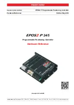 maxon motor EPOS2 P 24/5 Hardware Reference Manual предпросмотр