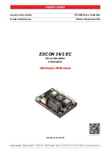 maxon motor ESCON 36/3 EC Hardware Reference Manual предпросмотр