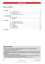 Preview for 2 page of maxon motor ESCON 36/3 EC Hardware Reference Manual