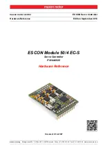 maxon motor ESCON Module 50/4 EC-S Hardware Reference Manual preview