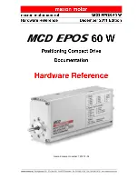 Preview for 1 page of maxon motor MCD EPOS 60 W Hardware Reference Manual