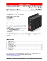 Maxon 4-Q-DC Servo Control LSC 30/2 Operating Instructions Manual preview