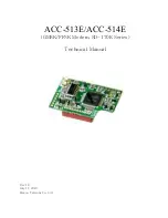 Maxon ACC-513E Technical Manual preview