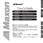 Preview for 1 page of Maxon AD9Pro User Manual