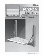 Maxon DMD-22 User Maintenance Manual предпросмотр