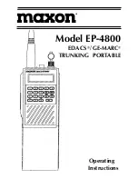 Maxon EP-4800 Operating Instructions Manual предпросмотр